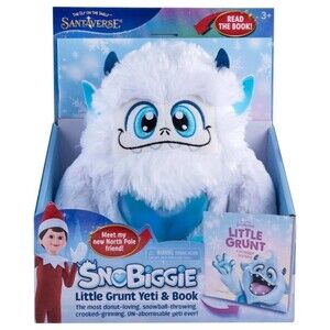 Elf On the Shelf SnoBiggie Little Grunt Yeti & Book Santaverse New in Box